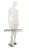 Manichino uomo testa uovo in Ecoplastic - bianco