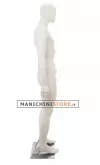 Manichino uomo testa uovo in Ecoplastic - bianco