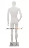 Manichino uomo testa uovo in Ecoplastic - bianco