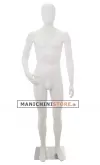 Manichino uomo testa uovo in Ecoplastic - bianco
