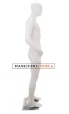 Manichino uomo testa uovo in Ecoplastic - bianco