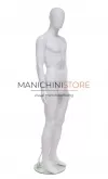Noleggio manichino uomo testa uovo in Ecoplastic - bianco
