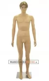 Manichino uomo realistico in Ecoplastic con parrucca bionda