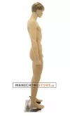 Manichino uomo realistico in Ecoplastic con parrucca bionda