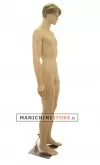 Manichino uomo realistico in Ecoplastic con parrucca bionda