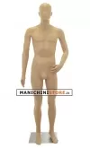 Manichino uomo testa stilizzata in Ecoplastic - color carne