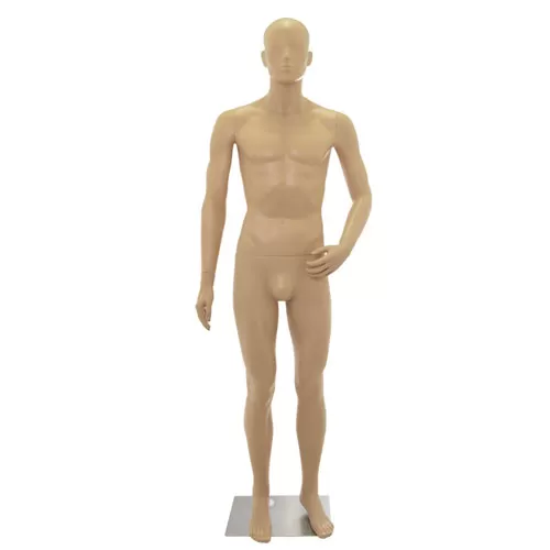 Manichino uomo testa stilizzata in Ecoplastic - color carne