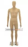 Manichino uomo testa uovo in Ecoplastic - color carne
