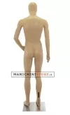 Manichino uomo testa uovo in Ecoplastic - color carne