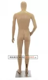 Manichino uomo testa uovo in Ecoplastic - color carne