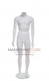 Manichino uomo senza testa in Ecoplastic - bianco