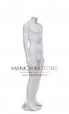 Manichino uomo senza testa in Ecoplastic - bianco