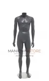 Manichino uomo senza testa in Ecoplastic - antracite
