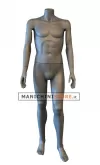 Manichino uomo senza testa precolorato Grigio - TG 50