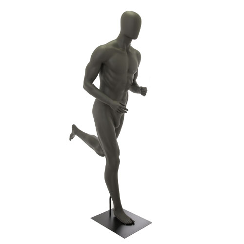 Manichino uomo sportivo runner - antracite fine serie