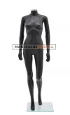 Manichino donna senza testa plastica nero opaco 2
