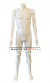 Manichino uomo senza testa precolorato Bianco- TG 50