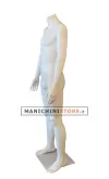 Manichino uomo senza testa precolorato Bianco- TG 50