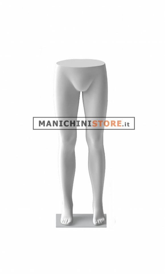 Gambe uomo con base in metallo
