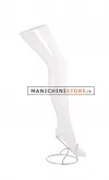 Gamba donna trasparente - espositore calze con piedistallo