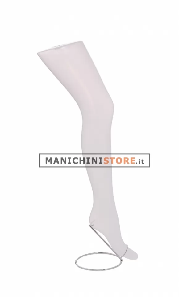 Gamba donna trasparente opale - espositore calze