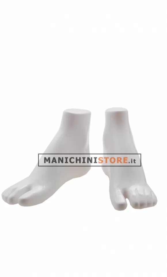 Coppia Piedi Donna bianco lucido