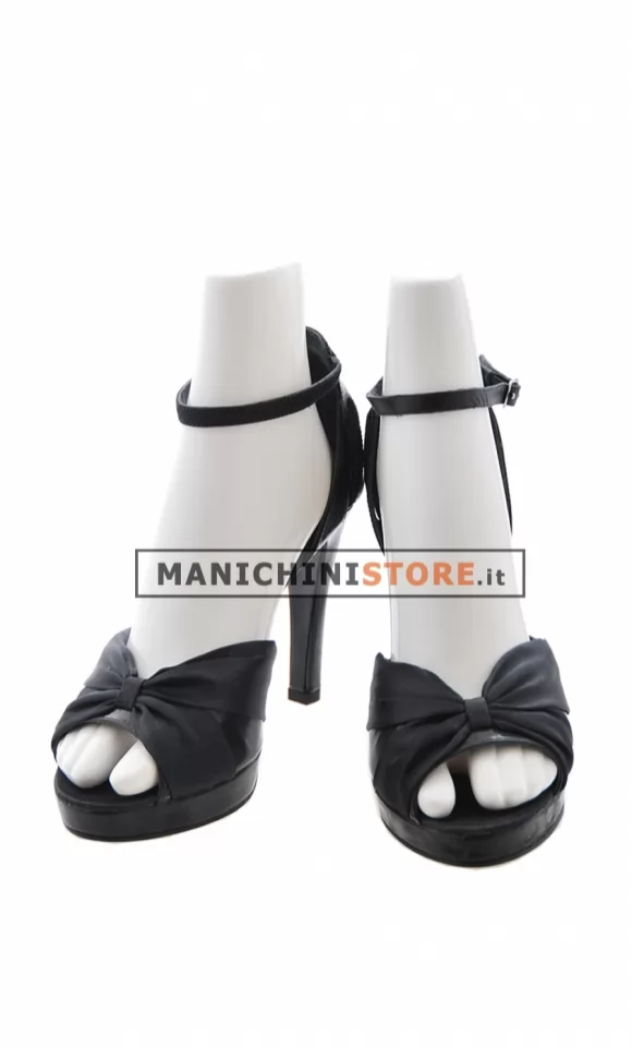 Coppia Piedi Donna bianco lucido (con tacco)