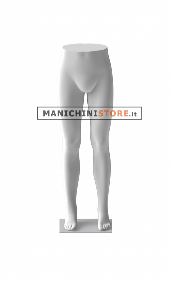 Gambe uomo vita alta con base in metallo