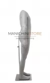 Manichino uomo snodato ricomponibile con testa a uovo - silver