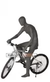 Manichino sportivo uomo dalla testa a uovo - bike