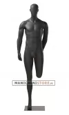 Manichino sportivo uomo dalla testa a uovo - stretching