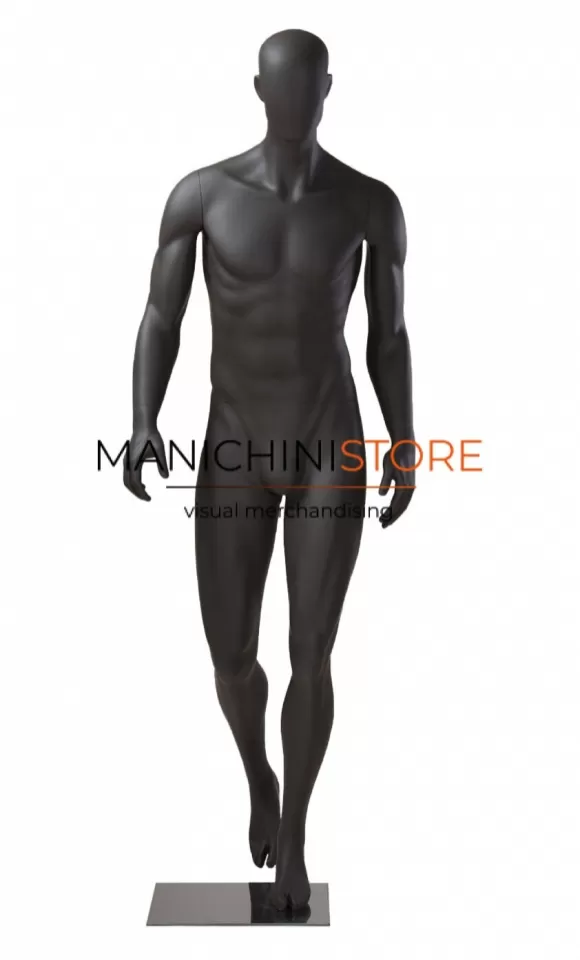 Manichino sportivo uomo dalla testa a uovo - fitness