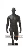 Manichino sportivo uomo dalla testa a uovo - stretching