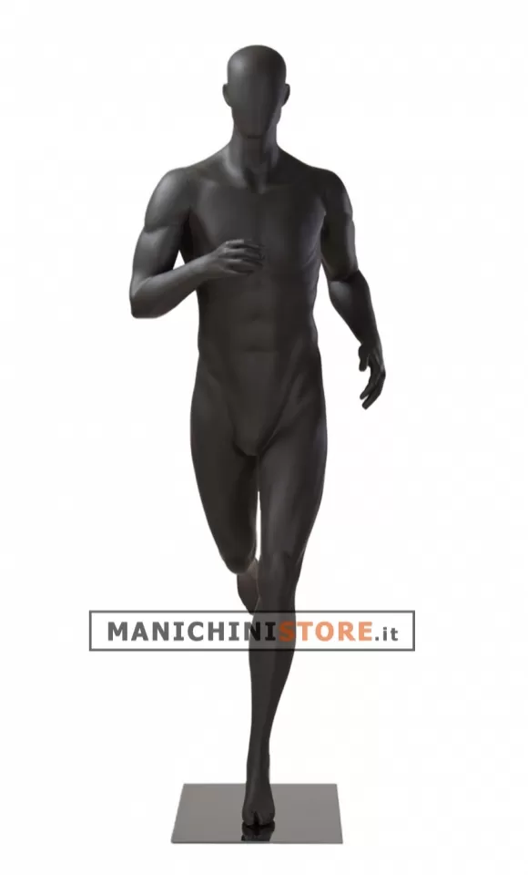 Noleggio manichino sportivo uomo dalla testa a uovo - runner