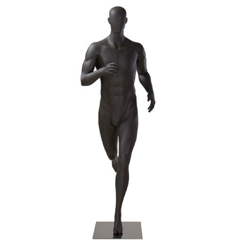 Male sport mannequin with egg head - runner