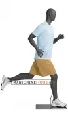 Manichino sportivo uomo dalla testa a uovo - runner