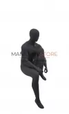Manichino uomo sportivo seduto grigio salis - fine serie