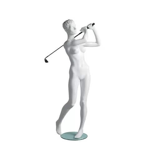 Manichino sportivo donna dalla testa scolpita - Golf