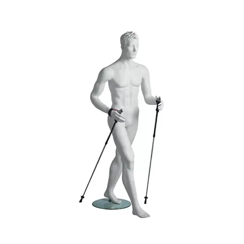 Manichino sportivo uomo dalla testa scolpita - Walker