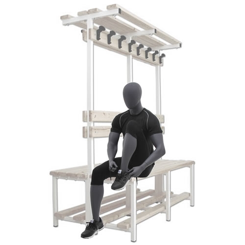 Manichino uomo sportivo seduto grigio salis - fine serie