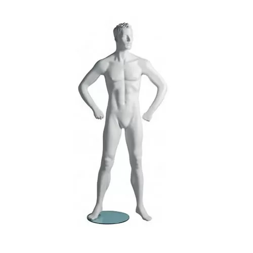 Manichino sportivo uomo dalla testa scolpita - fitness B