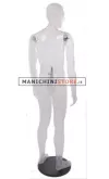 Manichino uomo testa scolpita - trasparente