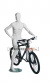 Manichino sportivo uomo dalla testa scolpita - Biker