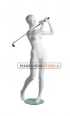 Manichino sportivo donna dalla testa scolpita - Golf