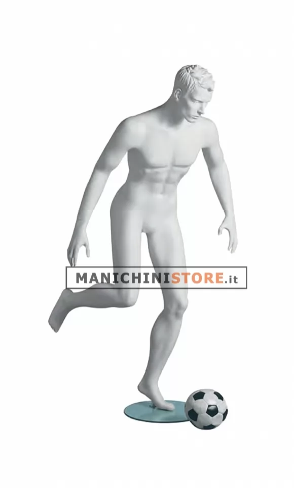 Manichino sportivo uomo dalla testa scolpita - Soccer