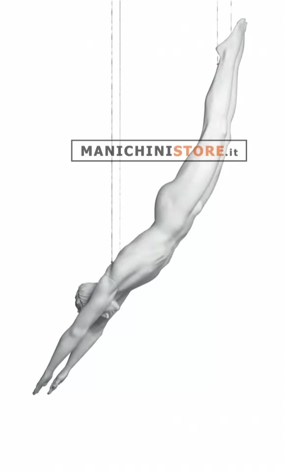 Manichino sportivo uomo dalla testa scolpita - Diver
