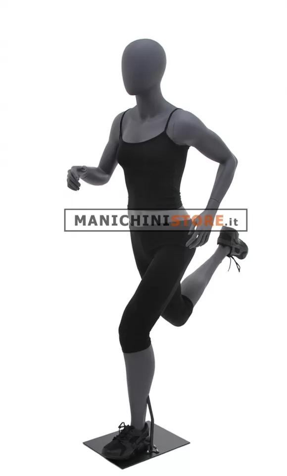 Manichino Sportivo Donna dalla Testa a Uovo - Runner