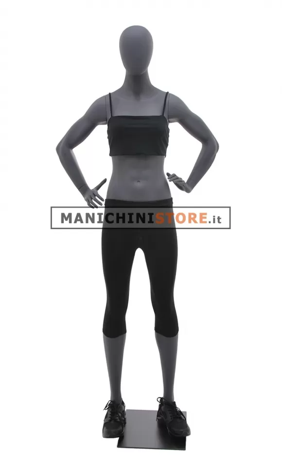 Manichino sportivo donna dalla testa a uovo - Fitness