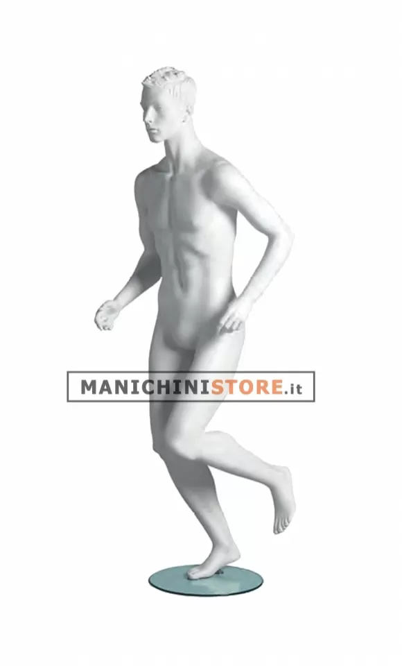Manichino sportivo uomo dalla testa scolpita - Runner