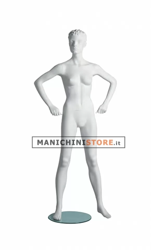 Manichino sportivo donna dalla testa scolpita - fitness B